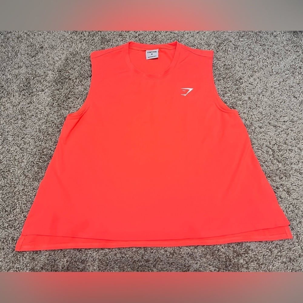 Gymshark Women's Neon Pink Crop Tank Top Size Medium